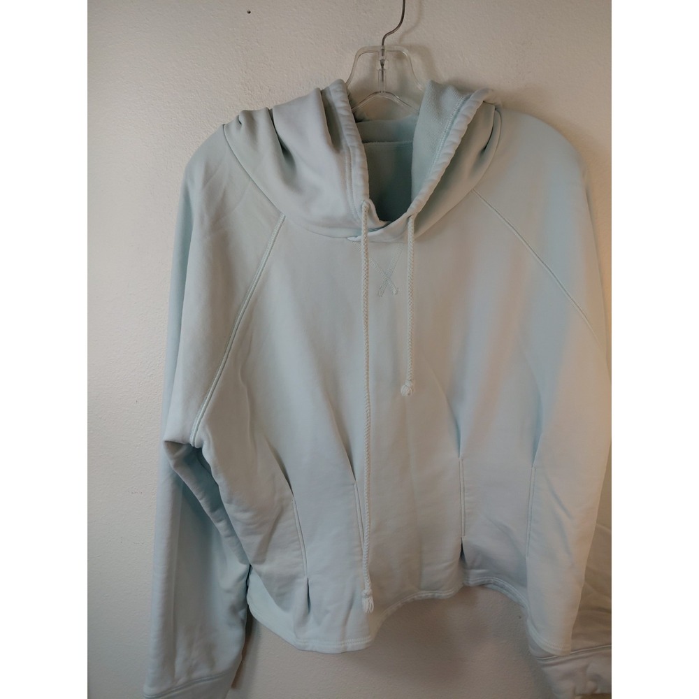 Fabletics Crop Hoodie Blue/Green Sz XXL Workout Casual